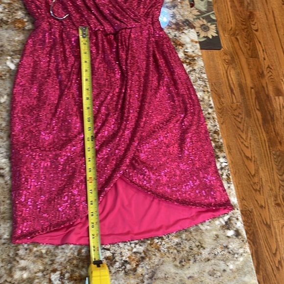 Trina Turk Allure Barbie Fuchsia Pink Sequin Cocktail Dress Size 10 NWTs - Picture 10 of 11